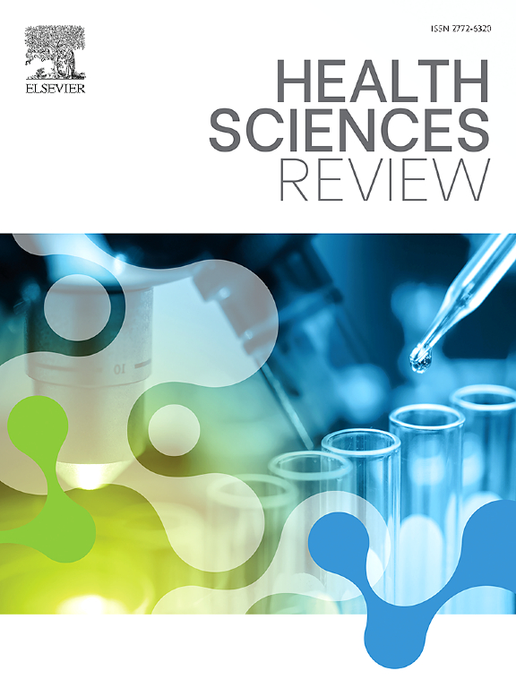Go to journal home page - Health Sciences Review
